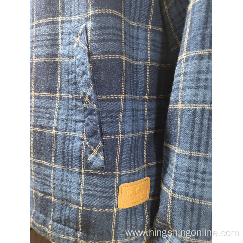 Plaid Mens woven winter Jackets